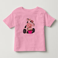 T-shirt de vache à petit gâteau