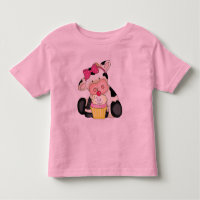 T-shirt de vache à petit gâteau