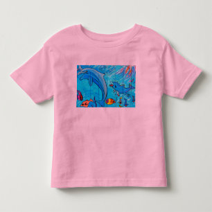 Pour Les Tous Petits T-shirt d'enfant en bas âge de dauphins de