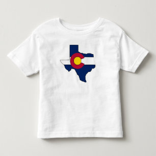 Pour Les Tous Petits T-shirt d'enfant en bas âge de drapeau du Colorad