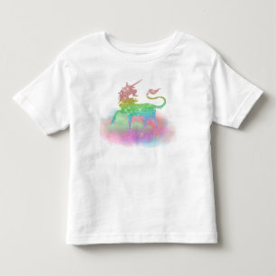 Pour Les Tous Petits T-shirt d'imaginaire de licorne d'arc-en-ciel