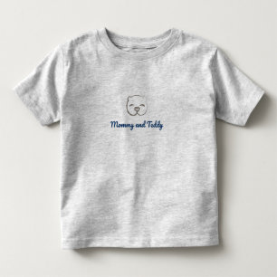 Pour Les Tous Petits T-shirt du logo de maman et de Teddy