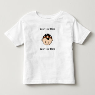 Pour Les Tous Petits T-shirt fait sur commande de rouge de pirate