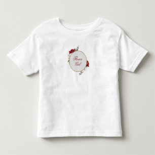 Pour Les Tous Petits T-shirt fille Burgundy Blush & White Roses