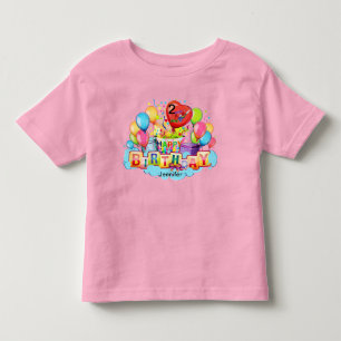 Pour Les Tous Petits T-Shirt Filles Gâteau Joyeux Anniversaire VOTRE NO