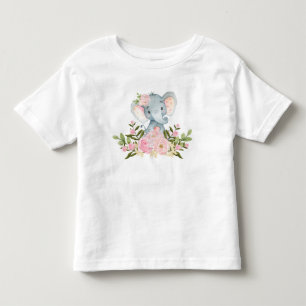 Pour Les Tous Petits T-shirt floral rose d'enfant en bas âge