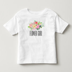 Pour Les Tous Petits T-shirt Flower Girl Toddler Tee Kids Flower Girl