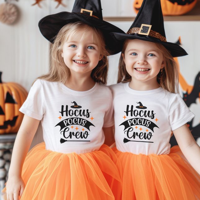 Pour Les Tous Petits T-shirt Halloween de l'équipage du poulpe Hocus (Créateur téléchargé)