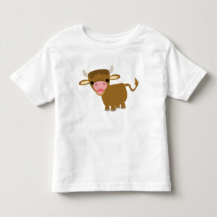 Pour Les Tous Petits T-shirt mignon d'enfants de boeuf de bande