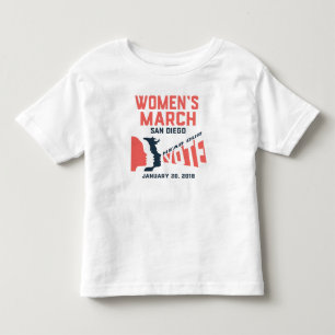 Pour Les Tous Petits T-shirt officiel de la Marche des femmes San Diego