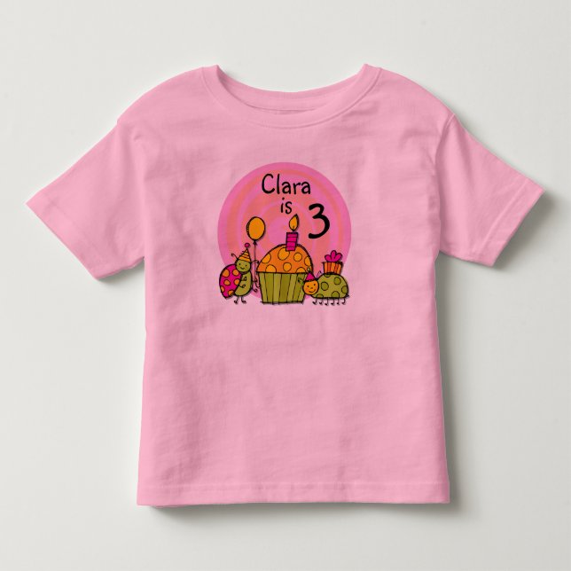 Pour Les Tous Petits T-shirt personnalisable d'anniversaire de petit (Devant)