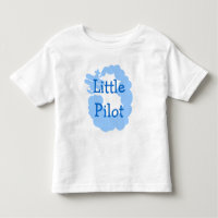 T-shirt petit pilote tout-petit avec avion