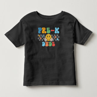 Pour Les Tous Petits T-shirt Pré-K Dude Garçons Rétro