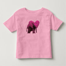 T-shirt rose Elephant Toddler