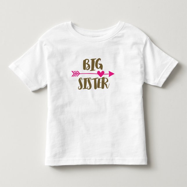 Pour Les Tous Petits T-shirt supérieur de grande soeur (Devant)