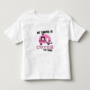 Pour Les Tous Petits T-shirt Toddler Camper Rose Cute