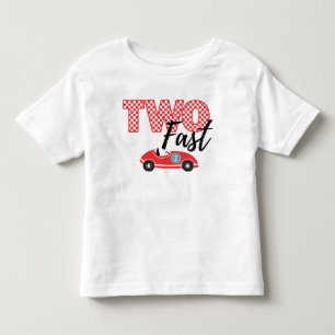 Pour Les Tous Petits T-Shirt Toddler, DEUX TWO Fast 2nd Birthday Tee