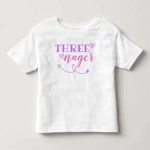 Pour Les Tous Petits Trois 3e anniversaire Jersey T-Shirt 3T 4T