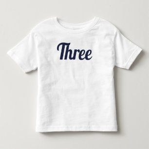 Pour Les Tous Petits Troisième anniversaire Trois T-shirt