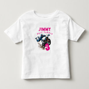 Pour Les Tous Petits Vélo Enfant Dirt Stunt Vélo Anniversaire T-shirt p