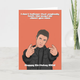 Pour lui drôle Liam carte d'anniversaire