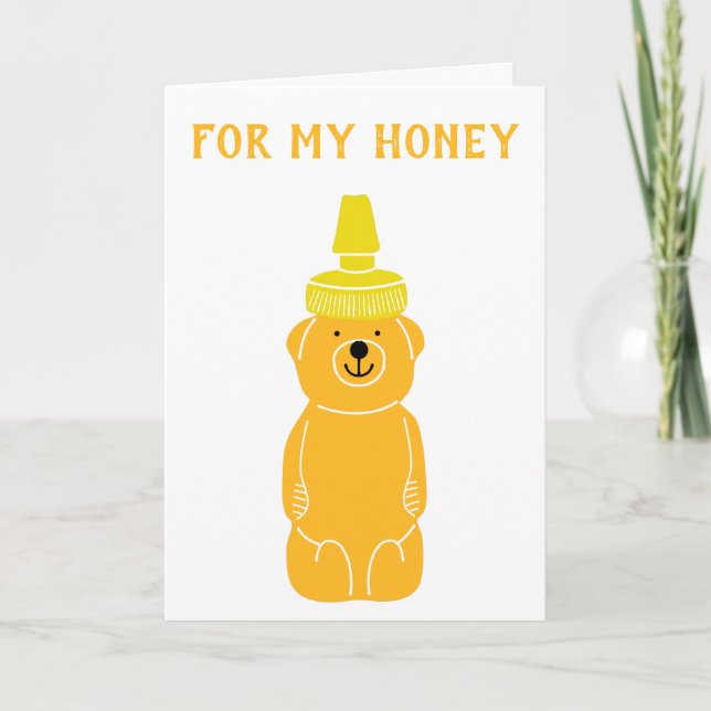 Pour ma carte d'anniversaire miel mignonne pour ma (Devant)