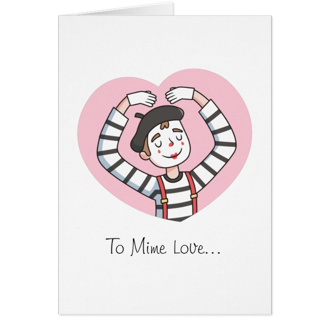 Pour Mime Love, Je T'Aime Avec Tout Mime Coeur Pun (Devant)