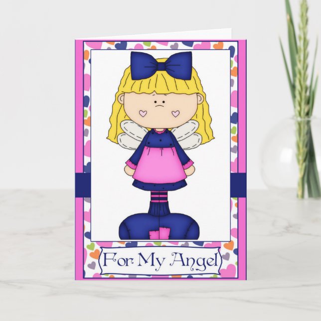 Pour Mon Ange - Carte Anniversaire (Devant)