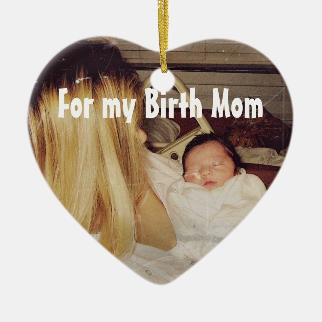 Pour mon ornement de maman de naissance (Devant)