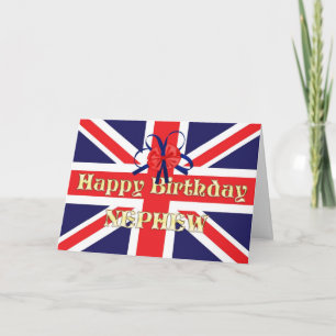 Pour neveu une carte d'anniversaire avec une Union