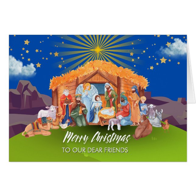 Pour Nos Chers Amis Noël Nativité Isaïe 9:6 (Devant horizontal)