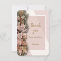 Pour nous Noël Carte de remerciements