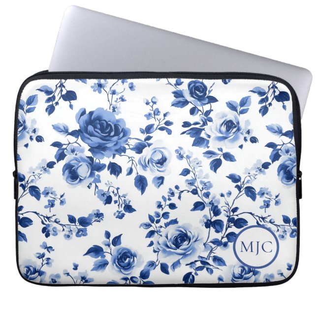 Pour Ordinateur Portable Charme intemporel : Housse intelligente Blue Toile (Devant)
