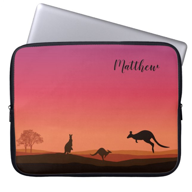 Pour Ordinateur Portable Housse de capot personnalisée à thème Kangaroo (Devant)