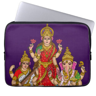 Pour Ordinateur Portable Housse d'iPad Lakshmi Saraswati Ganesha