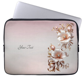 Pour Ordinateur Portable Housse d'ordinateur décorative fleurs roses