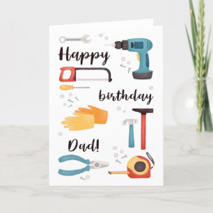 Pour papa do-it-yourself Outils Carte d'anniversai