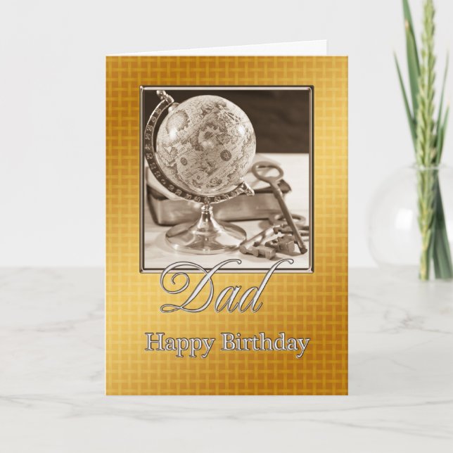 Pour papa, une carte d'anniversaire traditionnelle (Devant)