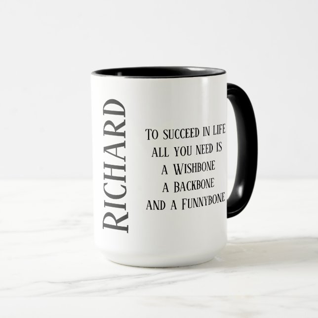 Pour réussir dans la tasse de la vie avec votre (Devant droit)