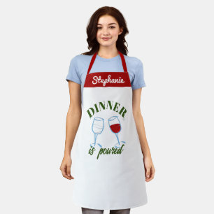 Pour Some Fun: Personalized Wine Lover Chef Apron