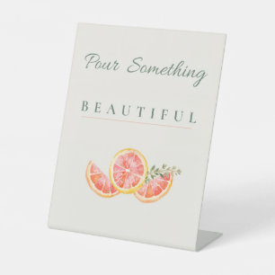 Pour Something Beautiful Mimosa Bar Sign