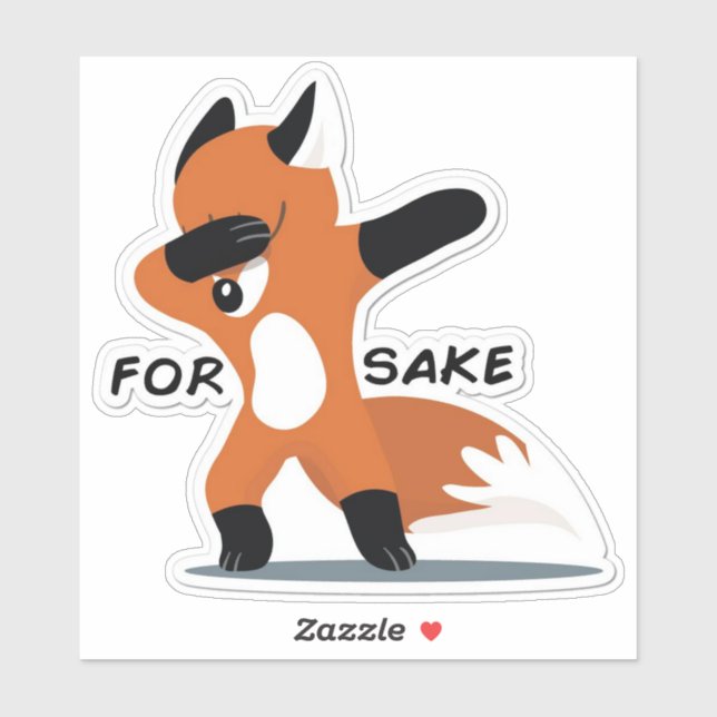 Pour Sticker à saké Fox (Feuille)