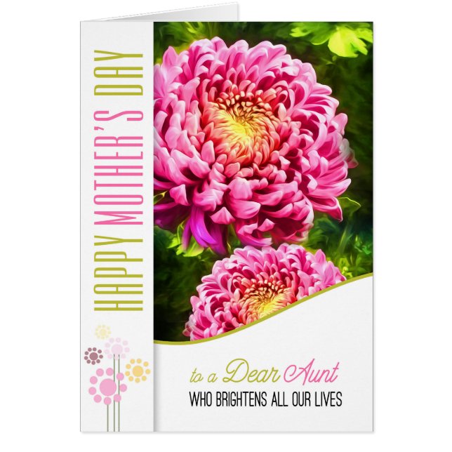 pour tante le Jour des Mères Pink Dahlia Garden (Devant)