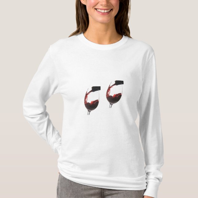 ***POUR THE WINE*** FUN T-SHIRT (Front)