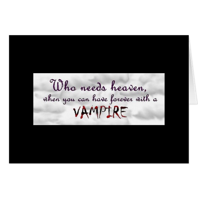 Pour toujours avec un vampire (Devant Horizontal)