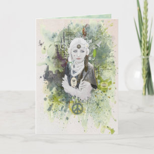 Pour toujours carte de voeux de paix