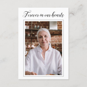 Pour Toujours Dans Nos Coeurs Carte De Prière Avec