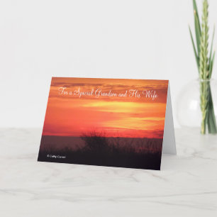 Pour un petit-fils spécial et sa femme carte d'ann