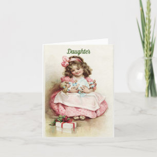 Pour Une Carte De Noël Fille