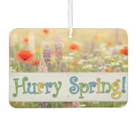Dépêche-toi, Printemps ! Rectangle Désodorisant po